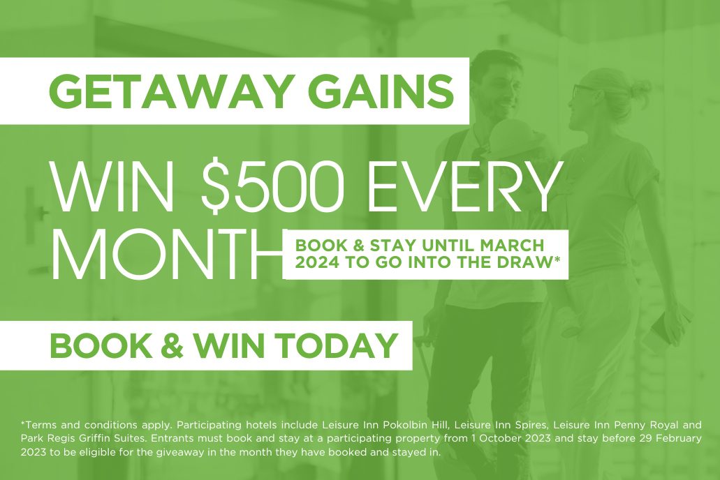 Getaway Gains: $500 Gift Voucher to Win every Month.