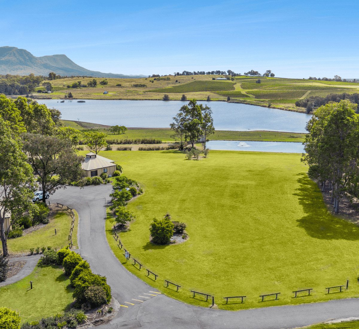 Drone photo taken from Leisure Inn Pokolbin Hill