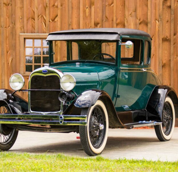 The image if the vintage car