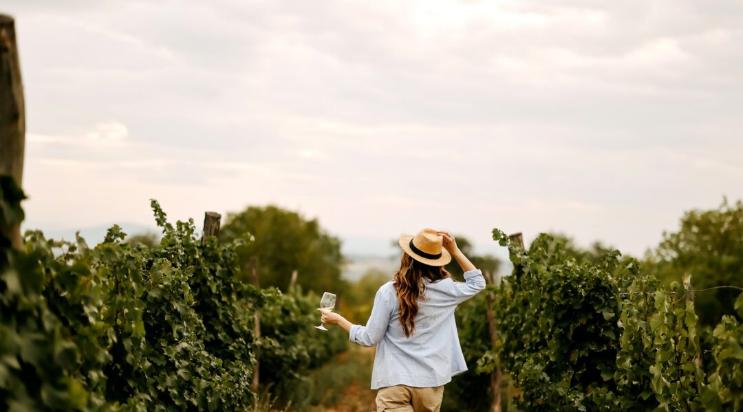 Girl at the winery